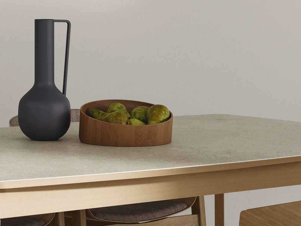 Mesa fija de comedor Moss Cerámica de Mobenia - 2