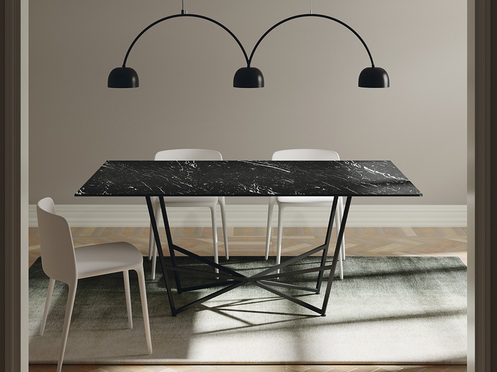 Mesa fija de comedor Mantis Porcelánico de Mobenia - 2