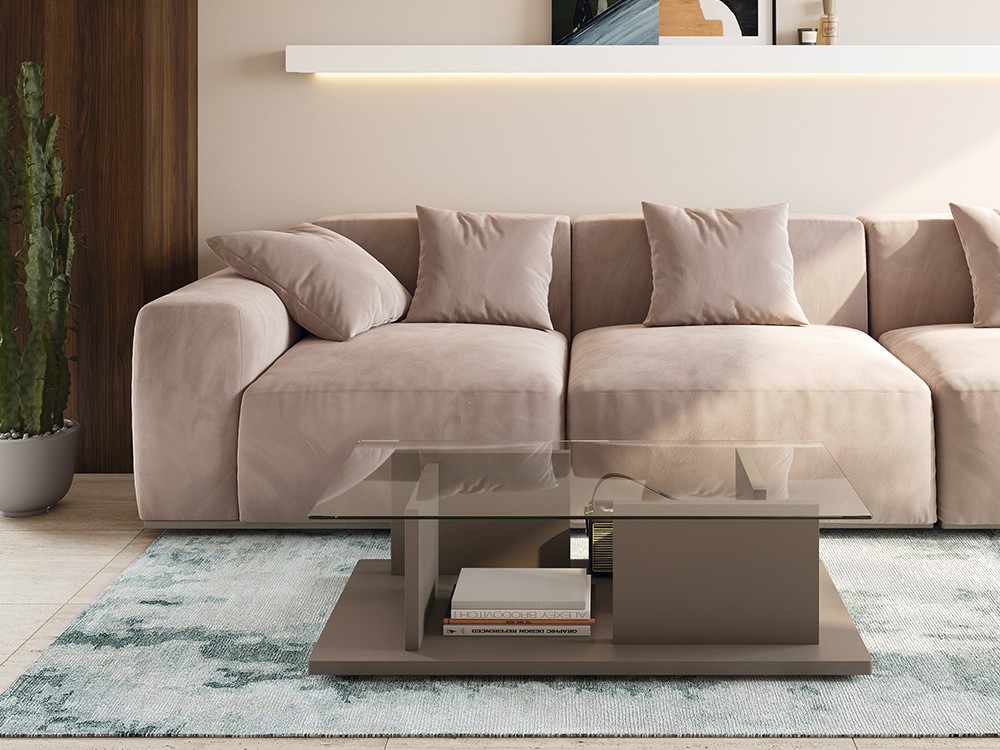 Mesa de centro Ártica Cristal Nim de Mobenia - 7