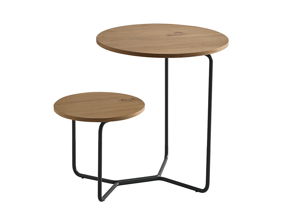 Mesita de noche redonda a dos alturas Loft Mobenia - 9