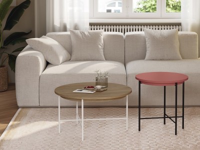 Mesa auxiliar o mesita de noche Kendo en melamina o porcelánico de Mobenia - 7