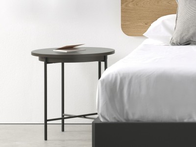 Mesa auxiliar o mesita de noche Kendo en melamina o porcelánico de Mobenia - 8