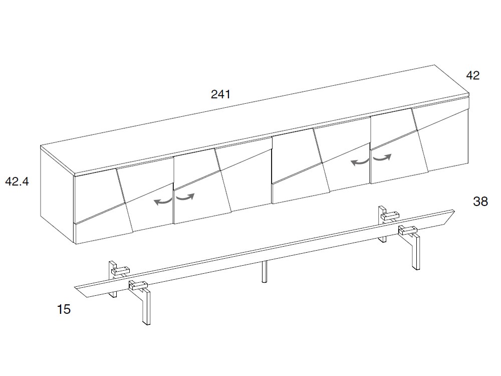 Mueble TV Linen Tokio de Mobenia - 10