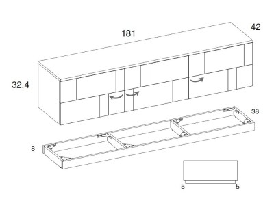 Mueble TV Keiboard Cairo de Mobenia - 9