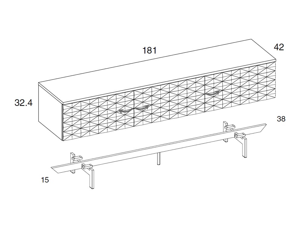 Mueble TV Cross de Mobenia - 8
