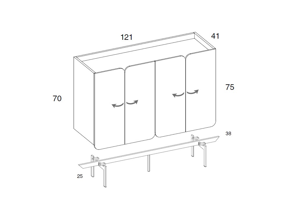 Aparador Tulip de Mobenia - 3 Aparador Tulip de Mobenia - 3