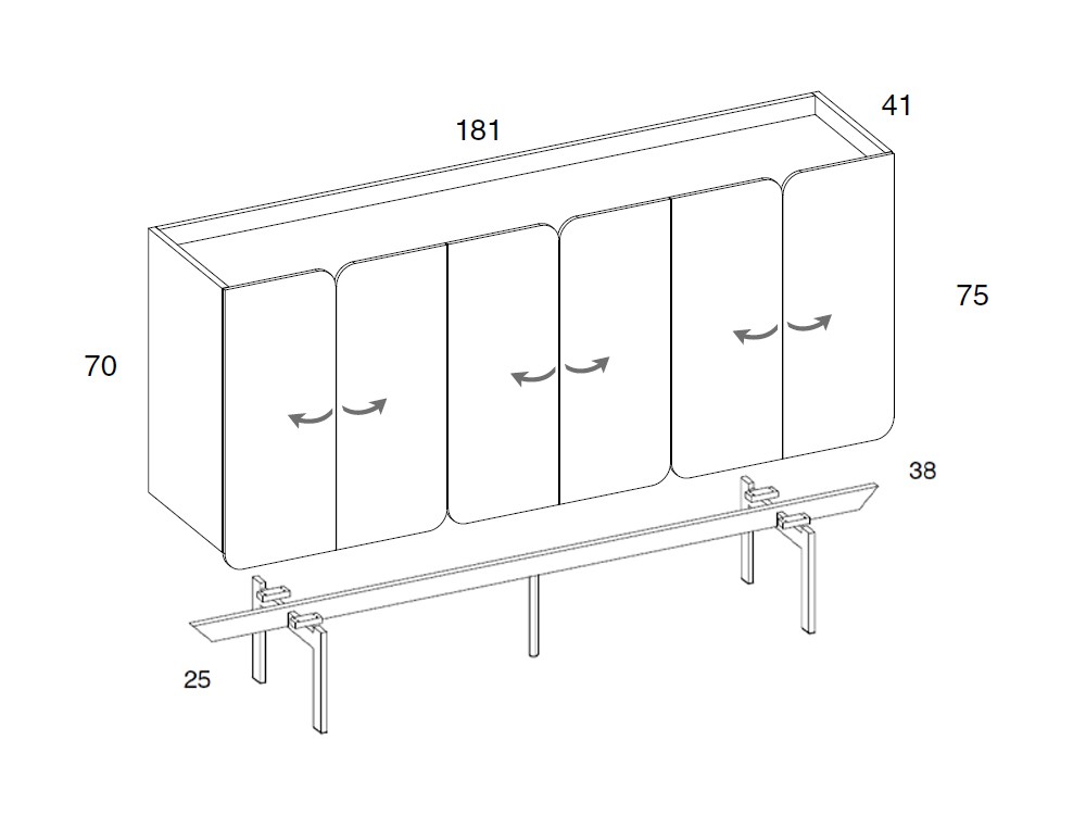 Aparador Tulip de Mobenia - 4 Aparador Tulip de Mobenia - 4