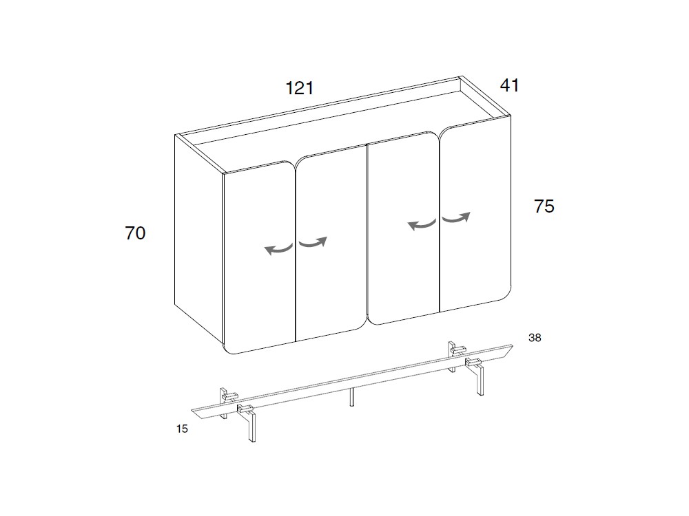 Aparador Tulip color de Mobenia - 8 Aparador Tulip color de Mobenia - 8