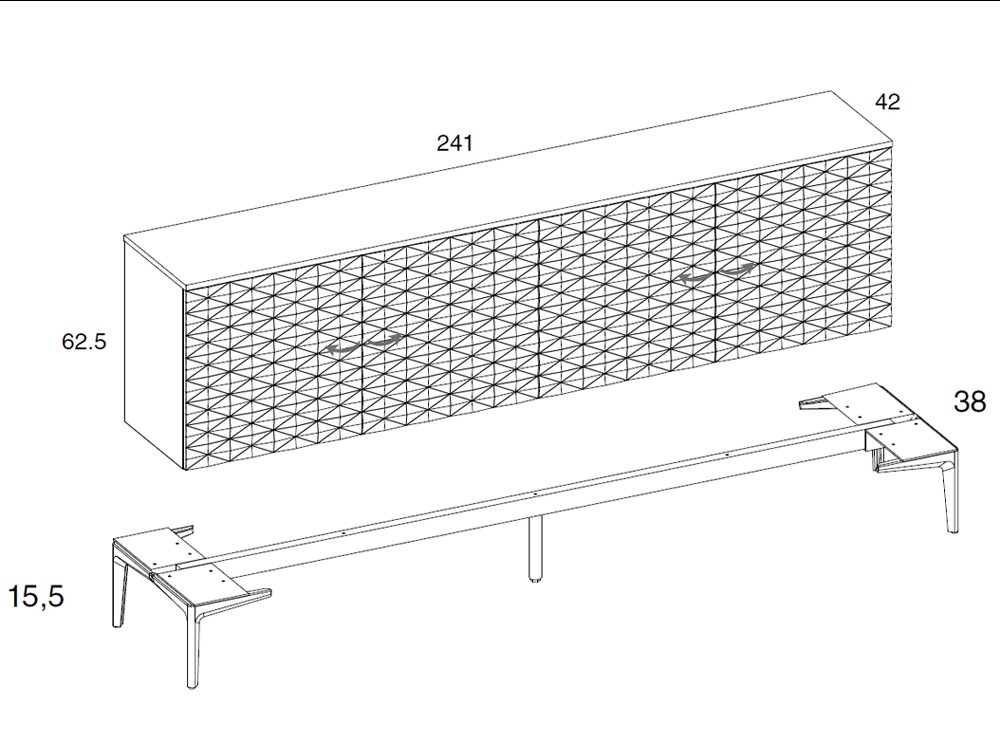 Aparador Cross de Mobenia - 14 Aparador Cross de Mobenia - 14
