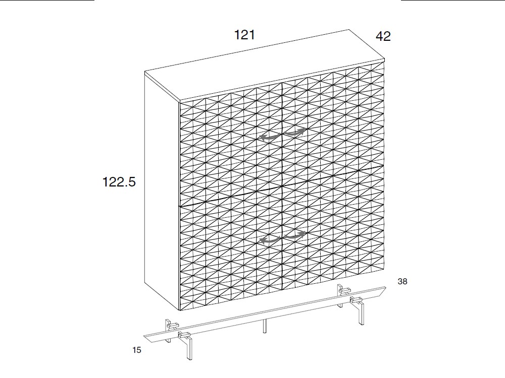 Aparador cubo Cross de Mobenia - 9 Aparador cubo Cross de Mobenia - 9