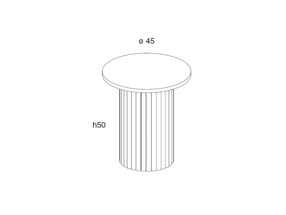Mesa auxiliar Shitake de Mobenia - 3
