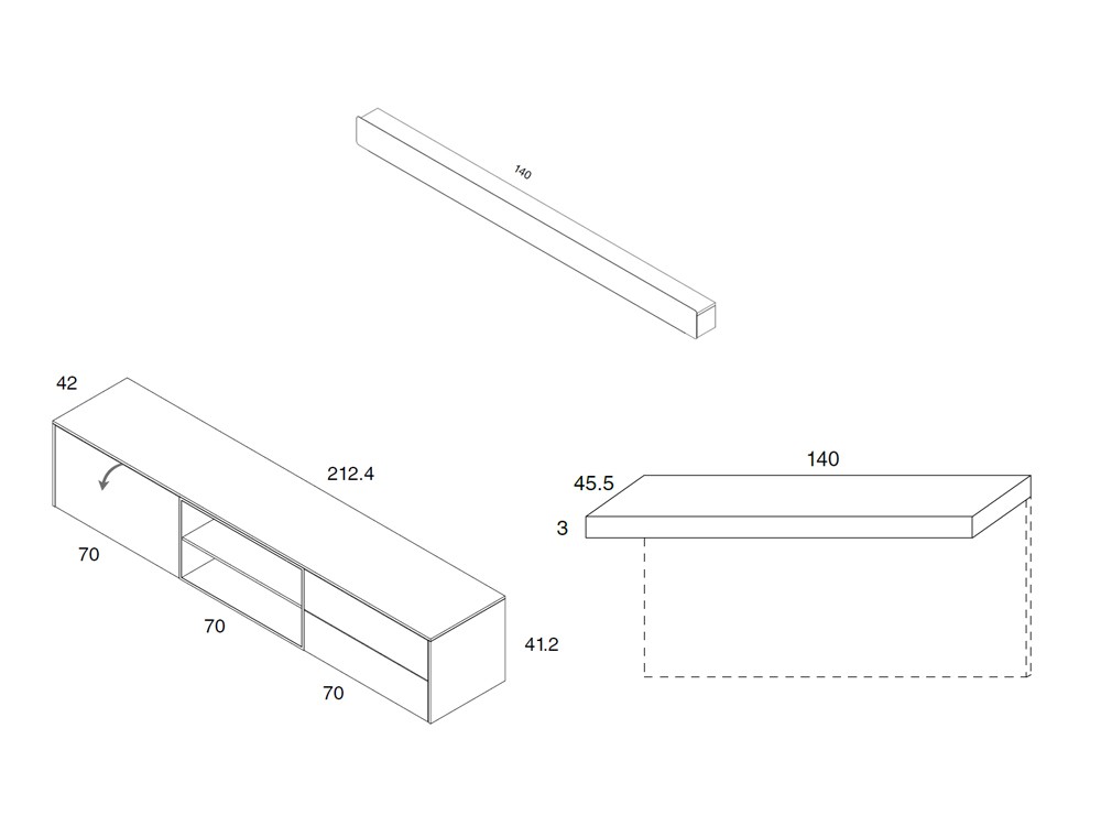 Mueble de TV Bas_01 de Mobenia - 7