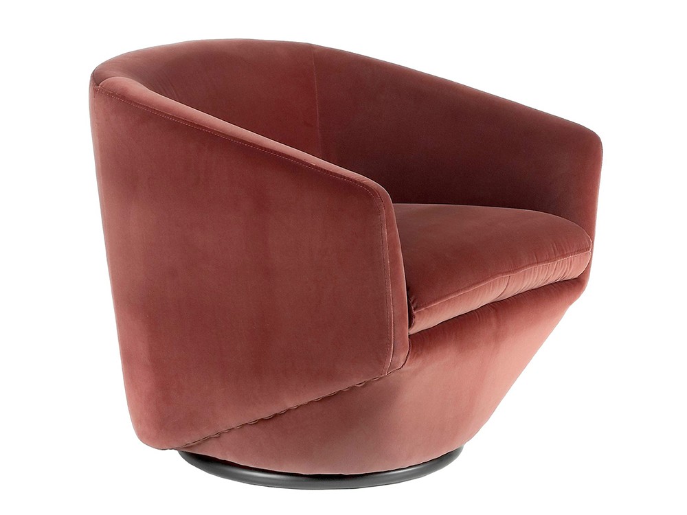 Sillón giratorio tapizado en terciopelo 5041 Ángel Cerdá - 2