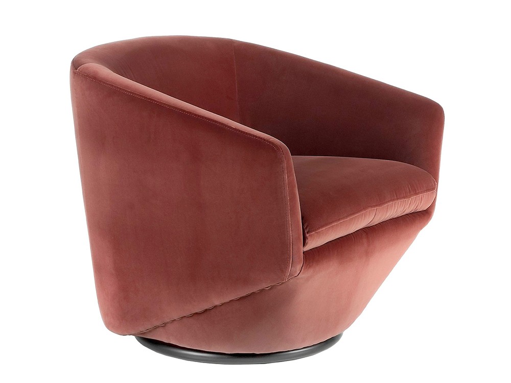 Sillón giratorio tapizado en terciopelo 5041 Ángel Cerdá - 6