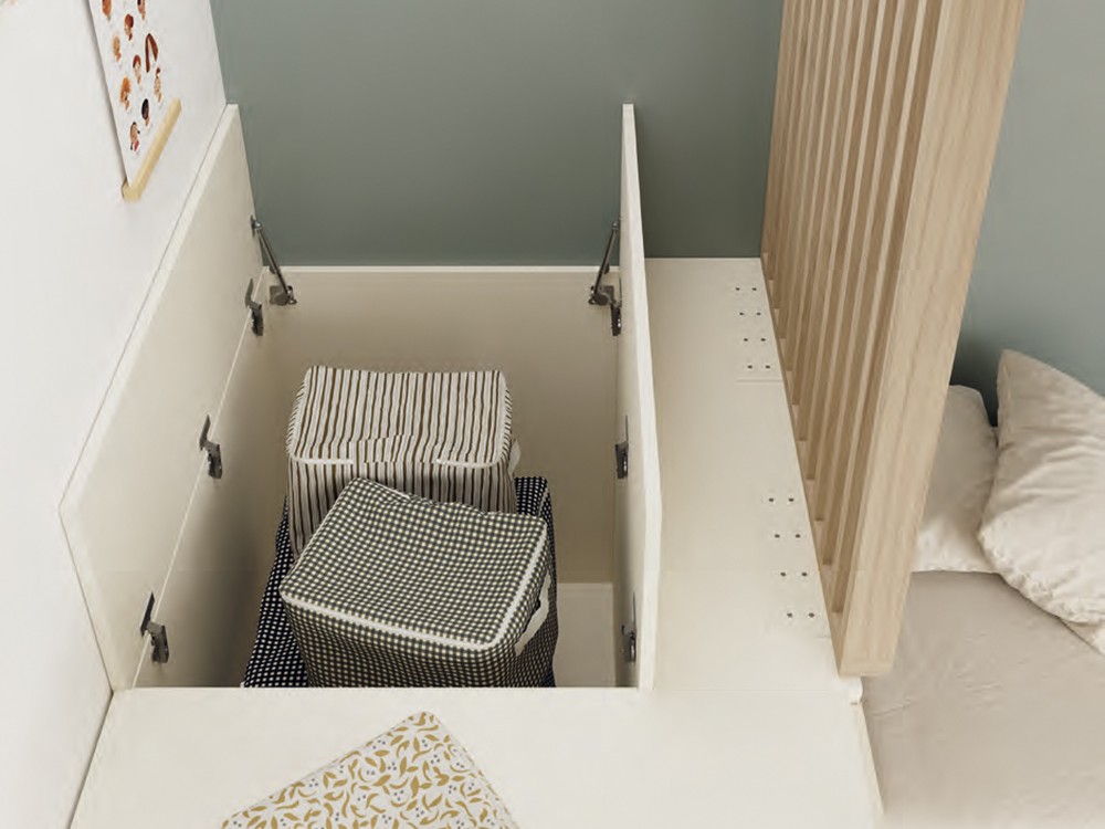 Dormitorio doble con arrastre Flow 03 de Jotajotape - 3