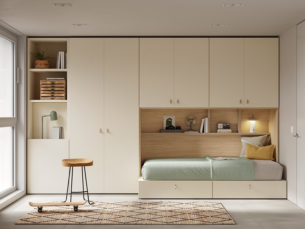 Dormitorio con armarios Flow 11 de Jotajotape - 1
