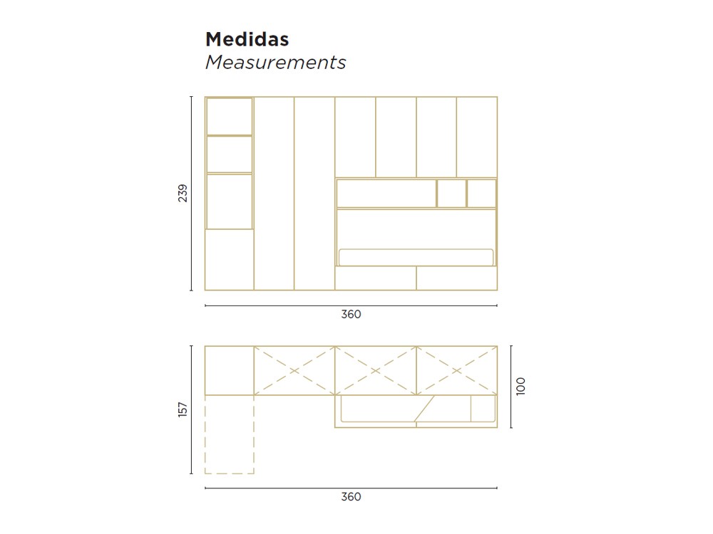 Dormitorio con armarios Flow 11 de Jotajotape - 4