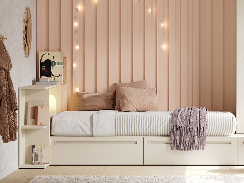 Cama con cabecero arcón Flow 12 de Jotajotape - 1