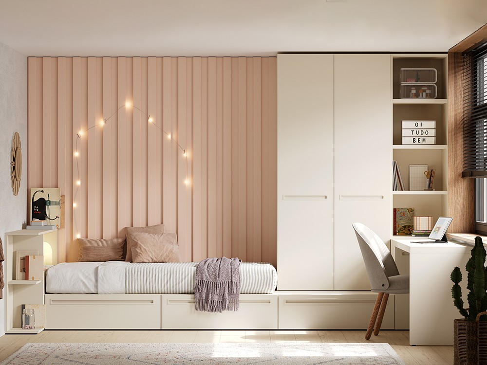 Cama con cabecero arcón Flow 12 de Jotajotape - 2