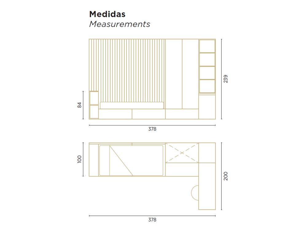 Cama con cabecero arcón Flow 12 de Jotajotape - 3