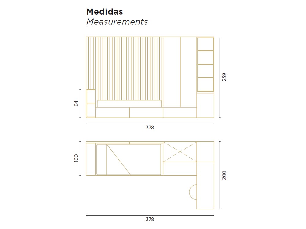 Dormitorio con panel Flow 13 de Jotajotape - 5