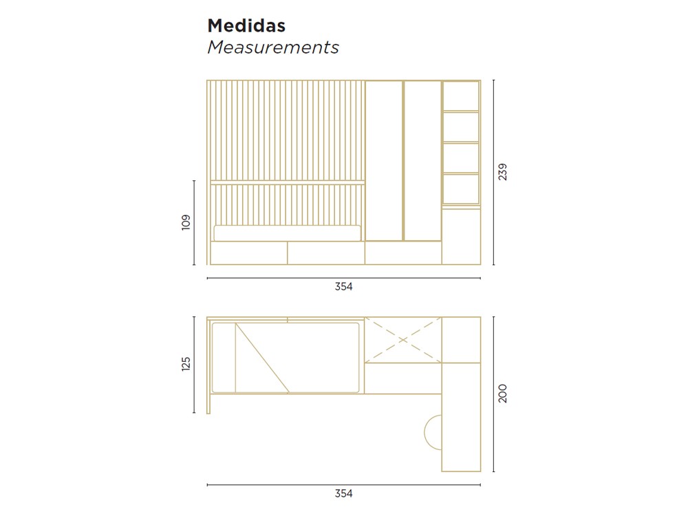 Dormitorio con panel Flow 14 de Jotajotape - 4