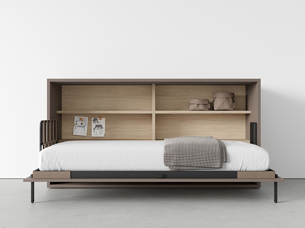 Cama abatible horizontal de 90cm fondo 60 Flow de jotajotape - 5