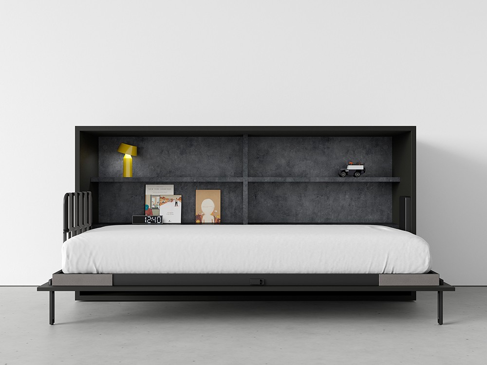 Cama abatible horizontal de 90cm fondo 60 Flow de jotajotape - 2