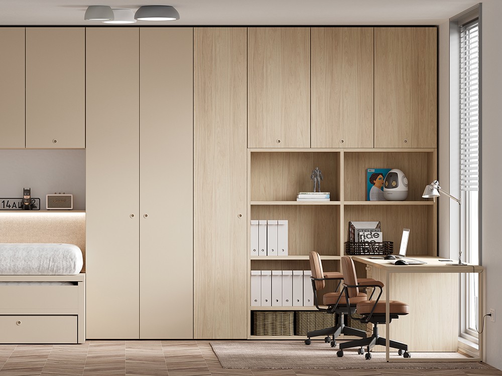 Dormitorio con cama compacta Flow 30 de jotajotape - 2