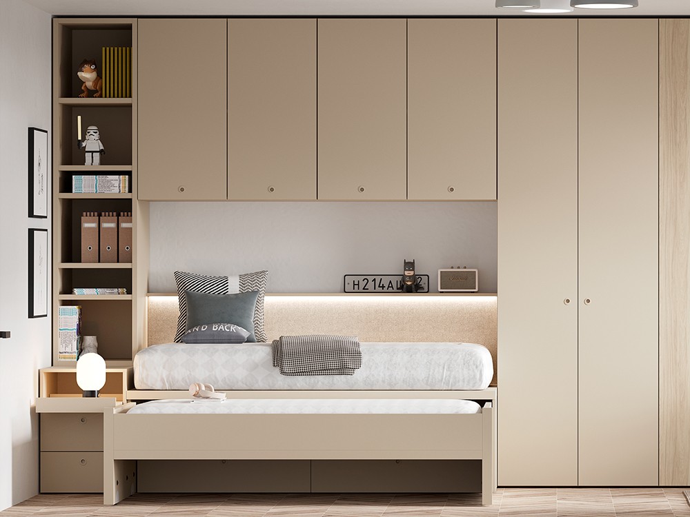 Dormitorio con cama compacta Flow 30 de jotajotape - 1