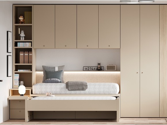 Dormitorio con cama compacta Flow 30 de jotajotape - 1