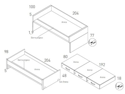 Cama compacta Flow 36 de jotajotape - 9