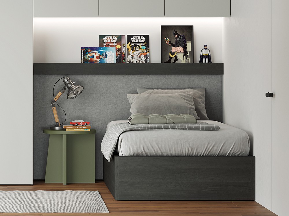 Dormitorio con cama canapé elevable Flow 37 de Jotajotape - 3