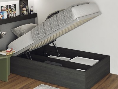Dormitorio con cama canapé elevable Flow 37 de Jotajotape - 2