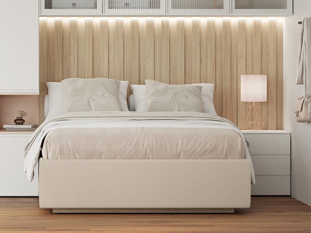 Dormitorio con cama canapé elevable Flow 38 de jotajotape - 2