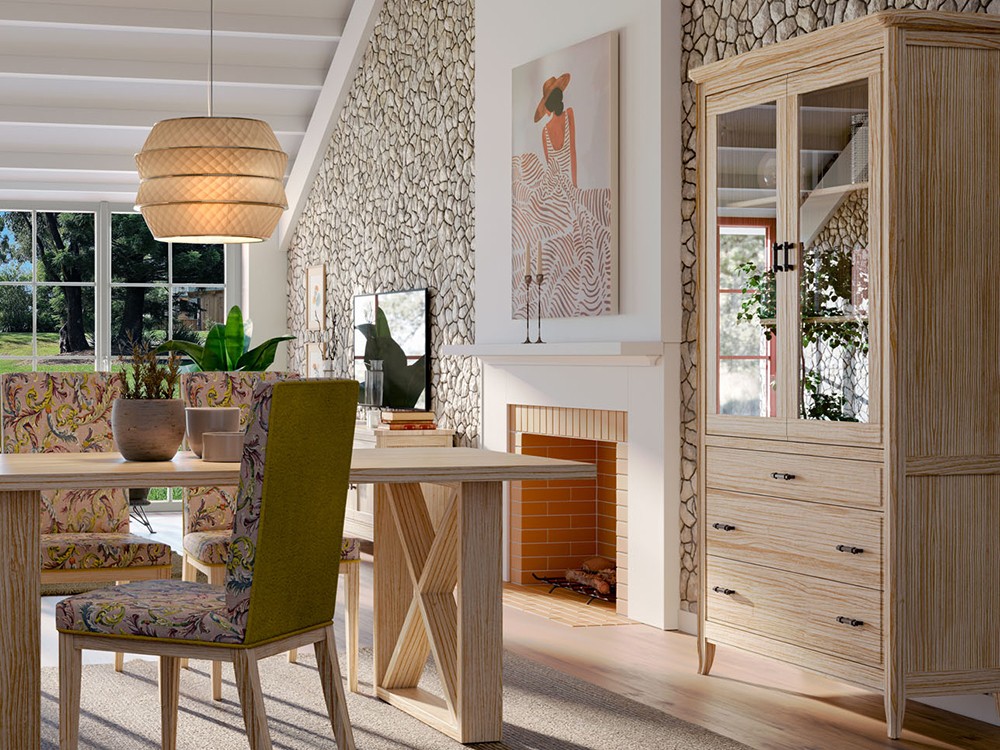 Vitrina de diseño clásico con cajones Génova de Grupo Seys - 4