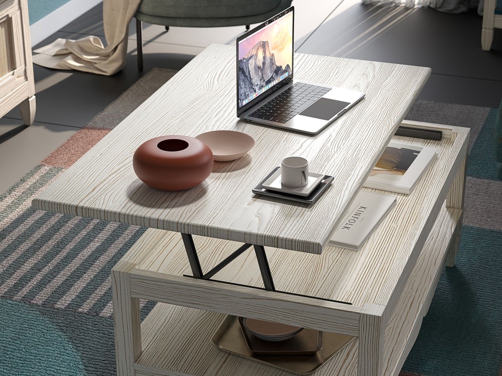 Mesa de centro elevable Amberes de líneas clásicas de Grupo Seys - 2