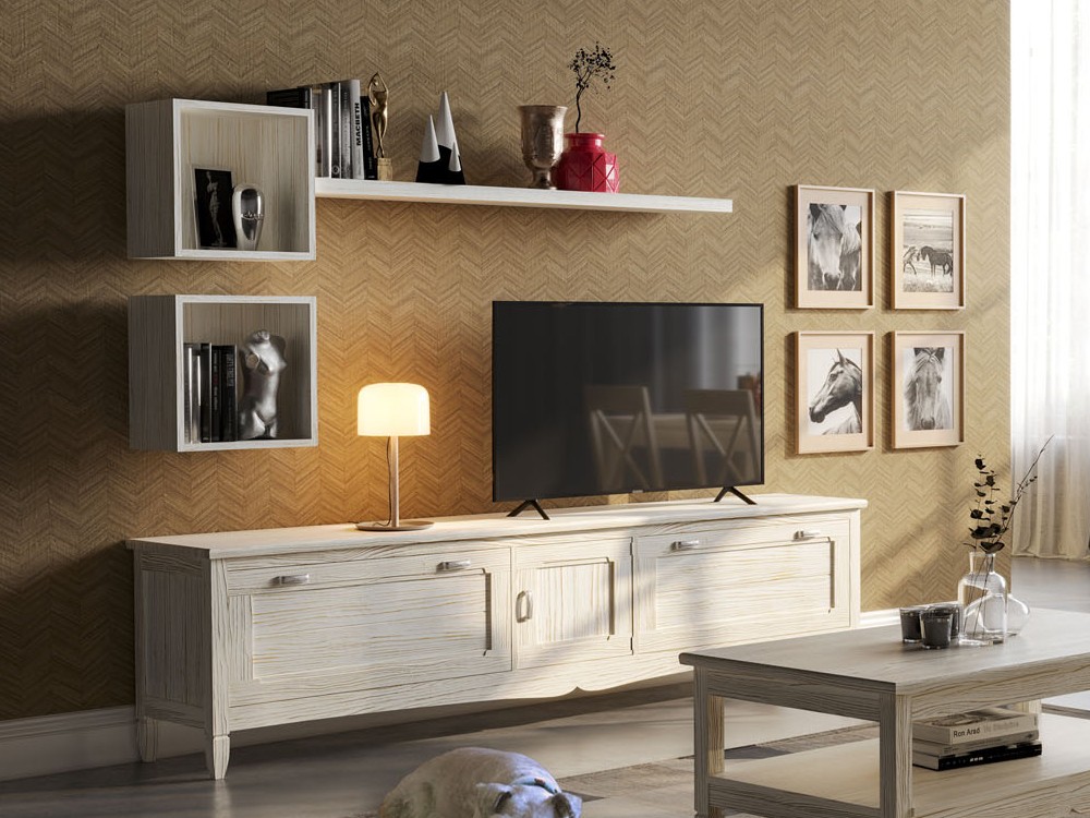 Mueble para tv con cajones Amberes de diseño clásico de Grupo Seys - 3