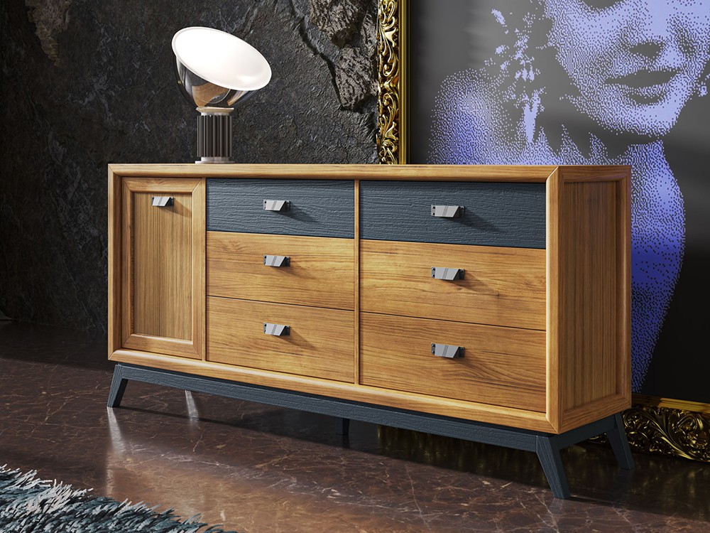 Aparador Rodas de diseño clásico Grupo Seys - 1