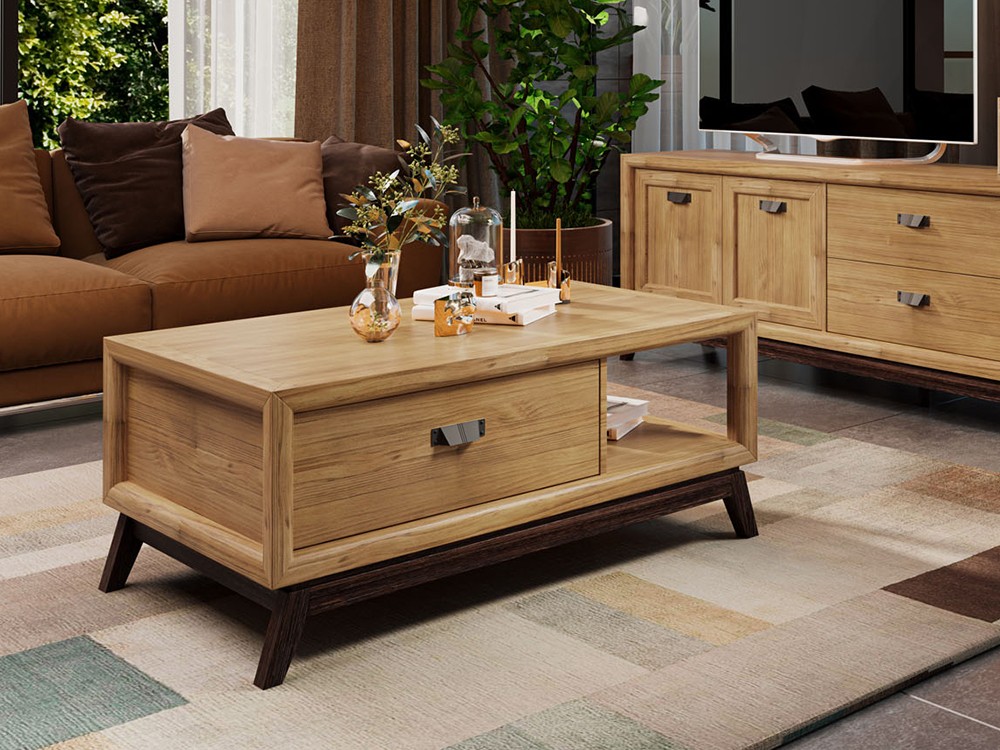 Mesa de centro de diseño clásico Rodas Grupo Seys - 1