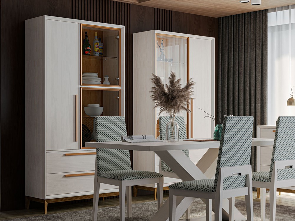 Vitrina Estoril de madera maciza Grupo Seys - 9