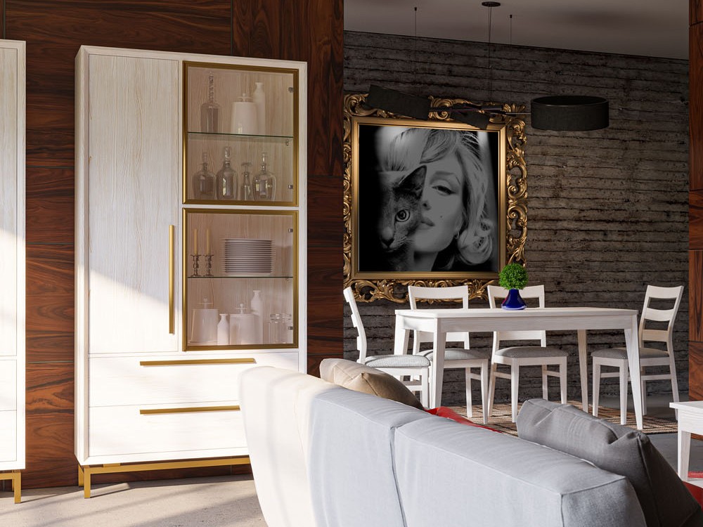 Vitrina Estoril de madera maciza Grupo Seys - 10