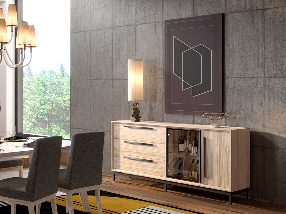 Aparador de madera maciza Estoril Grupo Seys - 1