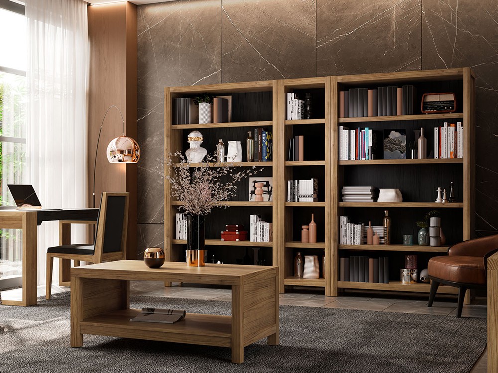 Librero de madera maciza de estilo clásico Lyon de Grupo Seys - 1