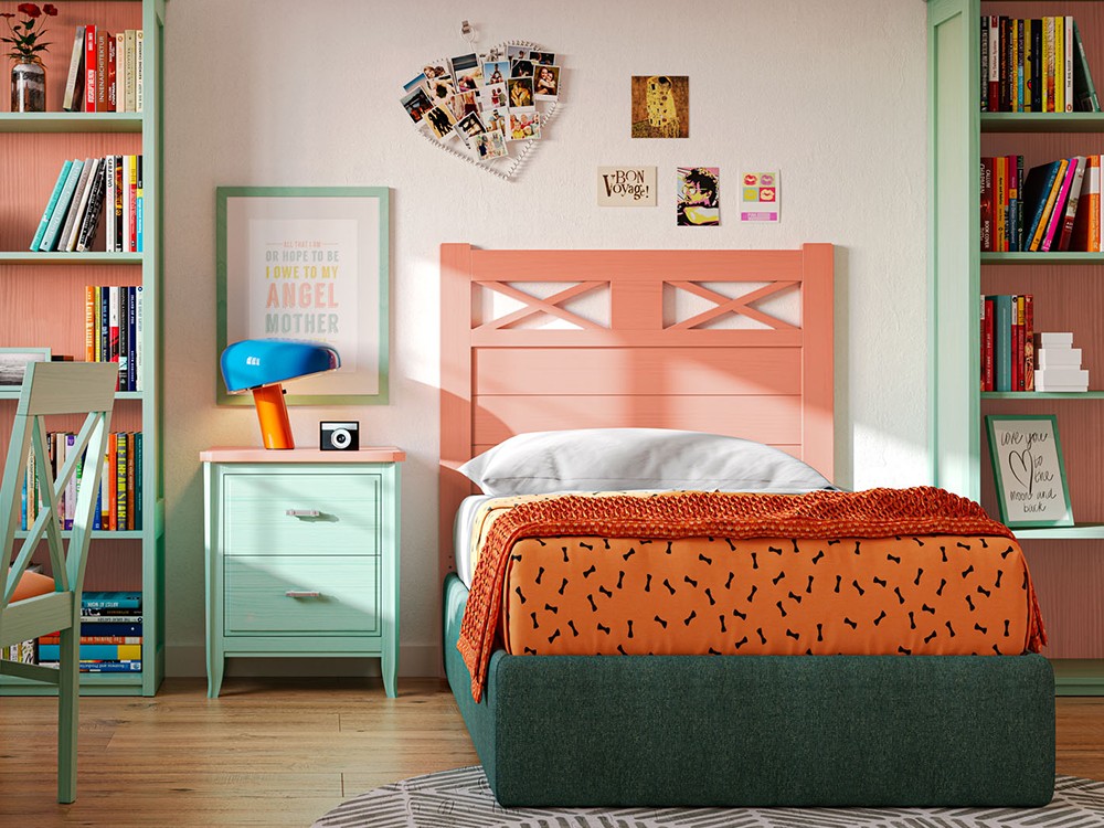 Cama juvenil  neoclásica Verona de Grupo Seys - 5