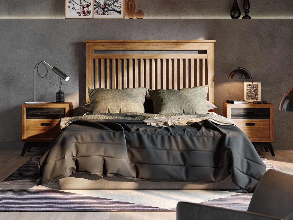 Cabecero de madera maciza Esla de diseño neoclásico Grupo Seys - 2