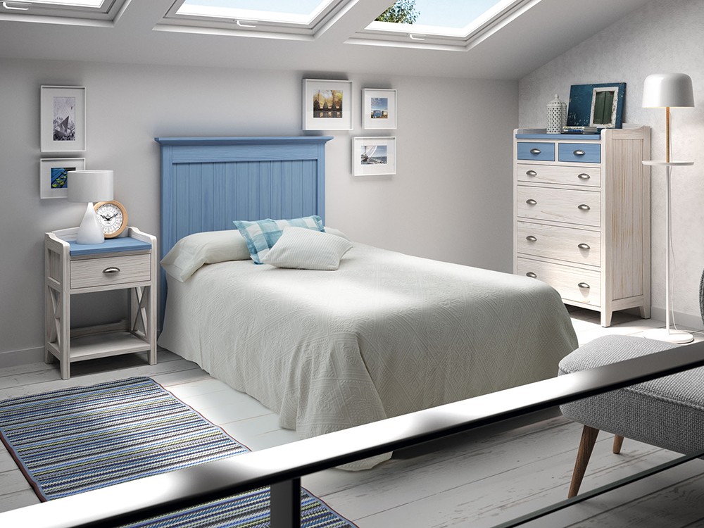 Cabecero juvenil clásico de madera maciza Níger de Grupo Seys - 3