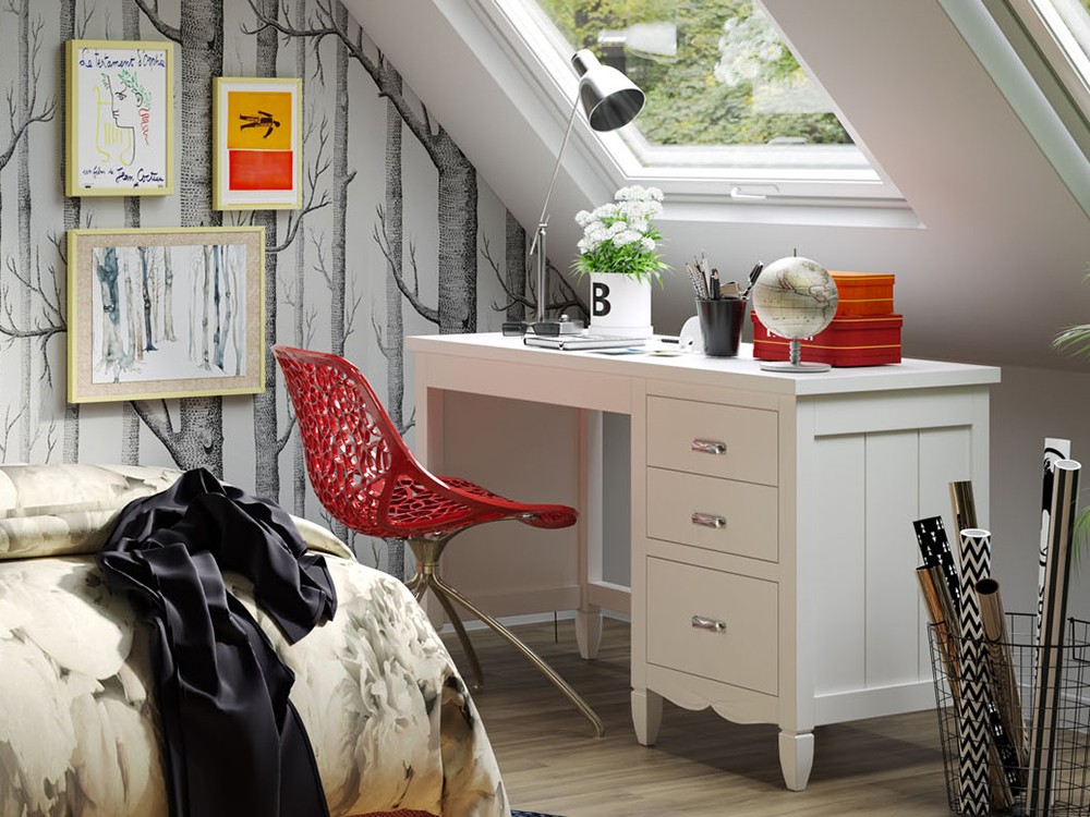 Mesa de estudio con cajonera Amberes de Grupo Seys - 1