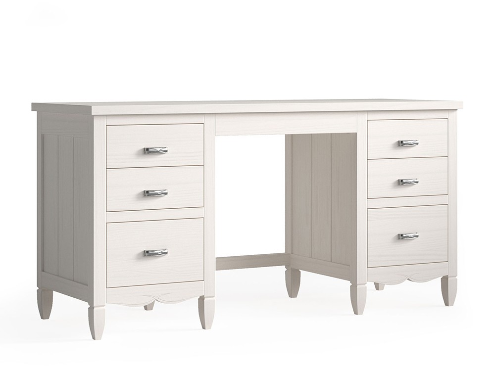 Mesa de estudio con dos cajoneras Amberes de madera maciza Grupo Seys - 3