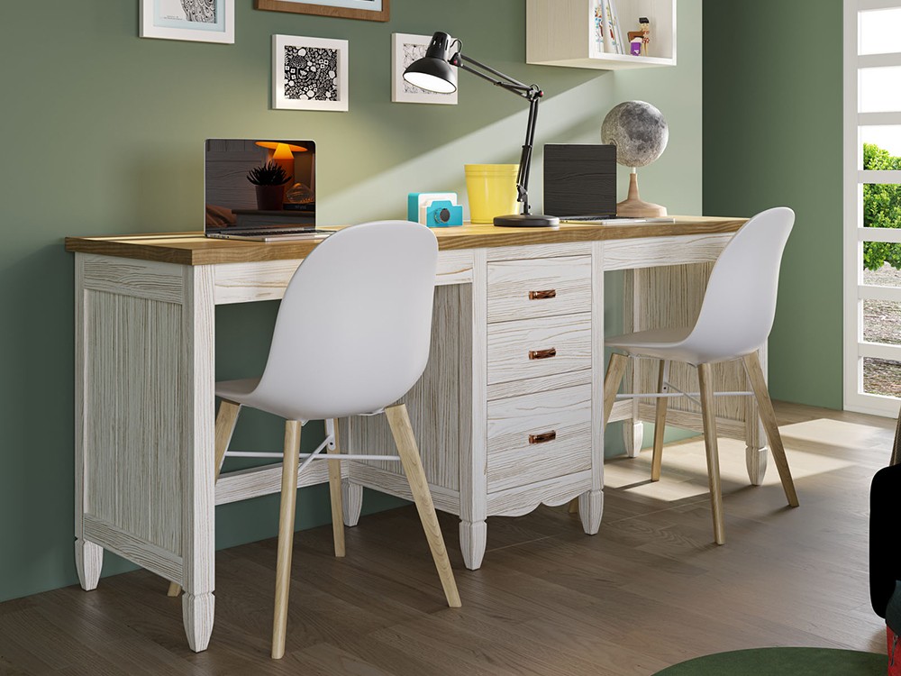 Mesa de estudio doble Amberes de Grupo Seys - 1